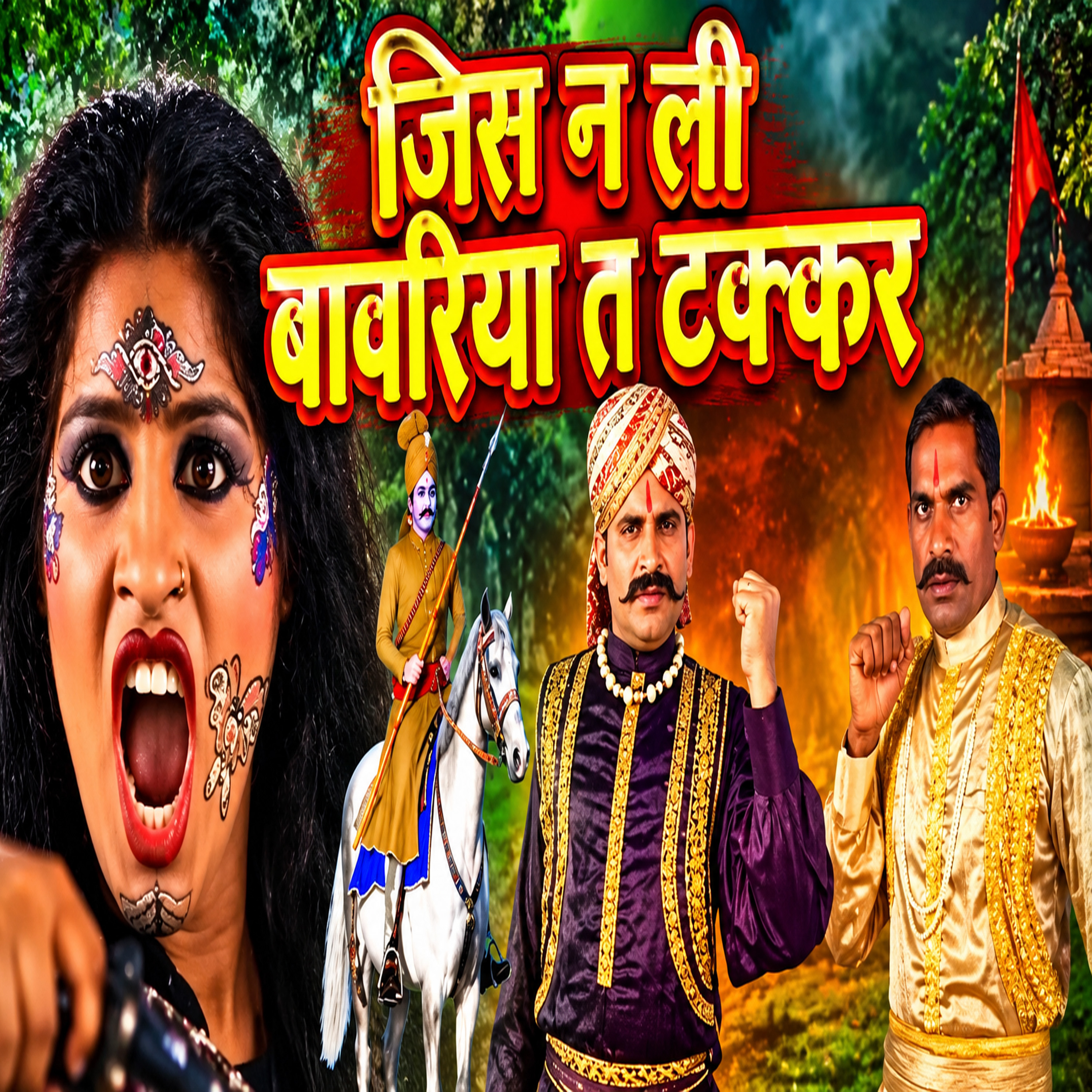 Jis N Li Bawriya T Takaar album art by Vikash Rohila